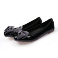 Fashion Pointed Toe Women Flats Shoes Bow Women Shoes Patent Leather Casual Single Summer Ballerina Shallow Mouth Shoes