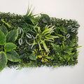 15.75×47.24inch Artificial Simulated Green Plant Background Wall High-Quality Plastic Simulation Hanging Panel Garden Decora