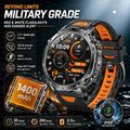 New 1400mAh Big Battery Smart Watch Men Outdoor GPS Flashlight IP68 Waterproof Bluetooth Call AMOLED Military Sports Smartwatch