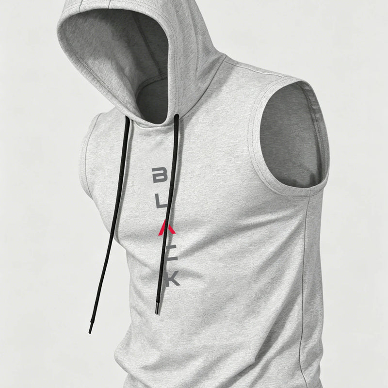 Men's Breathable Hooded Sleeveless Tank Top Casual Sports Vest Quick Dry Machine Washable Multi-Color All-Season 1 Piece