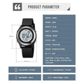 SKMEI 2094 Luxury Stopwatch Lady Waterproof Womens Digital Wristwatches Shockproof Countdown Watches for Women Montre Femme 1721
