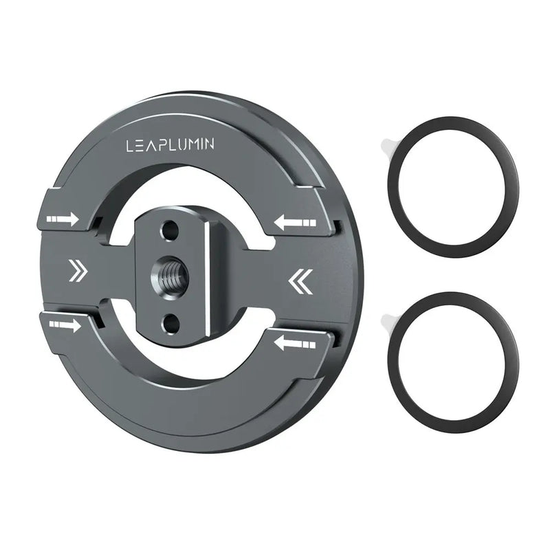 LEAPLIGHT Magnetic Phone Tripod Mount with 1/4” Screw Hot Shoe Adapter for Magsafe Iphone 16 15 14 13 Mic Light Tripod Ball Head