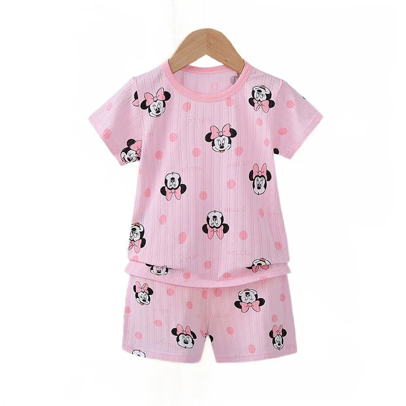 Baby Girl Summer Outfit Set Short Sleeve T-shirt | SAMAG