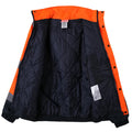 High Visibility Reflective Witnter Jacket Men Waterproof Thickened Safety Coat for Outdoor Work Hi Vis Workwear Bomber Jacket