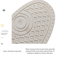 Men's shoes four seasons breathable soft-sole non-slip casual shoes fashion youth Joker flat shoes Thick sole sports board shoes