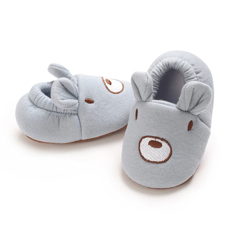 0-1Year Fashion Casual Shoes CartoonBaby Shoes Newborn Boy Girl First Walker Cute Spring and Autumn Pure Cotton Warm Soft Bottom