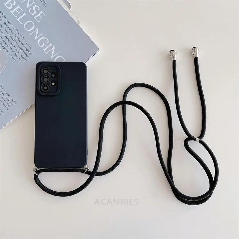 Crossbody Lanyard Cord Case For Iphone 13 14 12 11 Pro Max Mini 6 7 8 Plus Xr X Se 2022 Silicone Cover On Iphone14 14pro 13pro