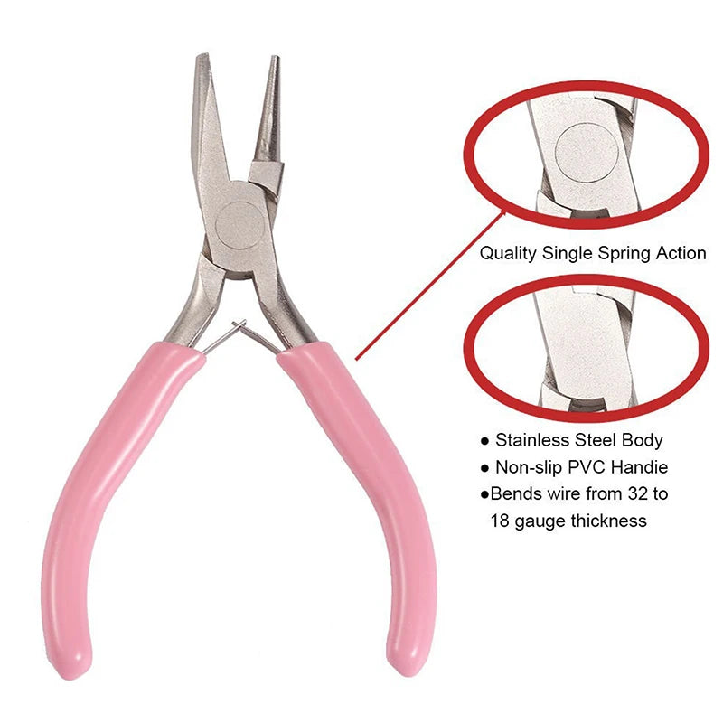 Round Concave Pliers Wire Looping Pliers Precision Jewelry Pliers Wire Looping Pliers For DIY Jewelry Making▪