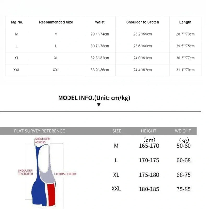 Men's Bodysuit Undershirt Gym Sports Vest Boxers Wrestling Singlets Bodybuilding Jumpsuits Cycling Running Fitness Clothing