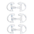 Ear Mold Earbud Replacement Soft Silicone Earpiece for Walkie Talkie Air Acoustic tube headset (Pack of 3 Pairs-Medium)