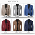 2025 Spring and Autumn New Six Color Checkered Non-iron  Suit Jackets for Men, Royal Blue Casual Blazer Masculino /blazer Hombre