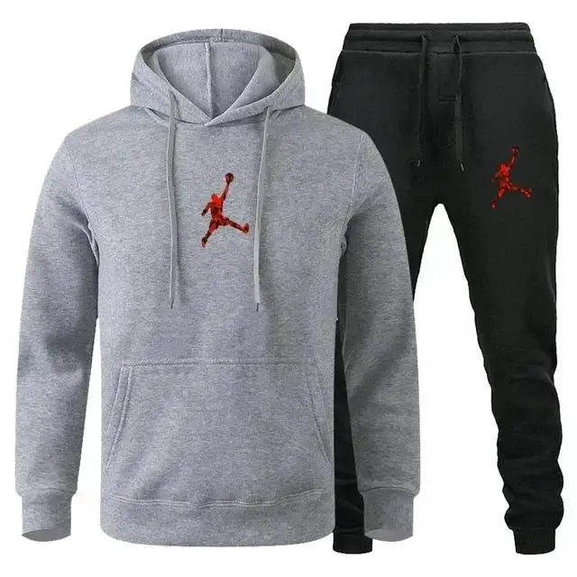 Pull à capuche et pantalon de jogging pour hommes et femmes ensemble deux pièces costume sportif hip hop - View 11 | SAMAG