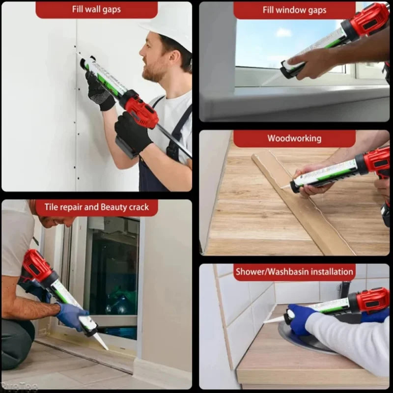 Zten Electric Caulking Gun For Makita 21V Battery Cordless Silicone Seal Sealant Tool for Filling, Sealing - View 6 | SAMAG