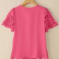 ZANZEA Elegant Women Lace Shirts Summer Blouses Tops - View 4 | SAMAG