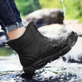 Men's Short Rain Boots Urban Water Boots Men's Non-slip Wear-resistant Fishing Wading Shoes Oil-proof Kitchen Rain Boot Zapatos
