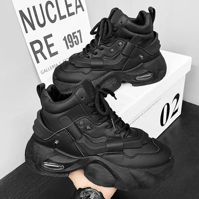 Shoes for Men Platform Sneaker Fashion High-top Leather | SAMAG