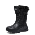 2026 New Men's Winter Boots Platform Men's Snow Boots Warm Thick Plush Waterproof Outdoor Fishing Work Boots Plus Size 40-46