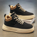 Men's shoes four seasons breathable soft-sole non-slip casual shoes fashion youth Joker flat shoes Thick sole sports board shoes