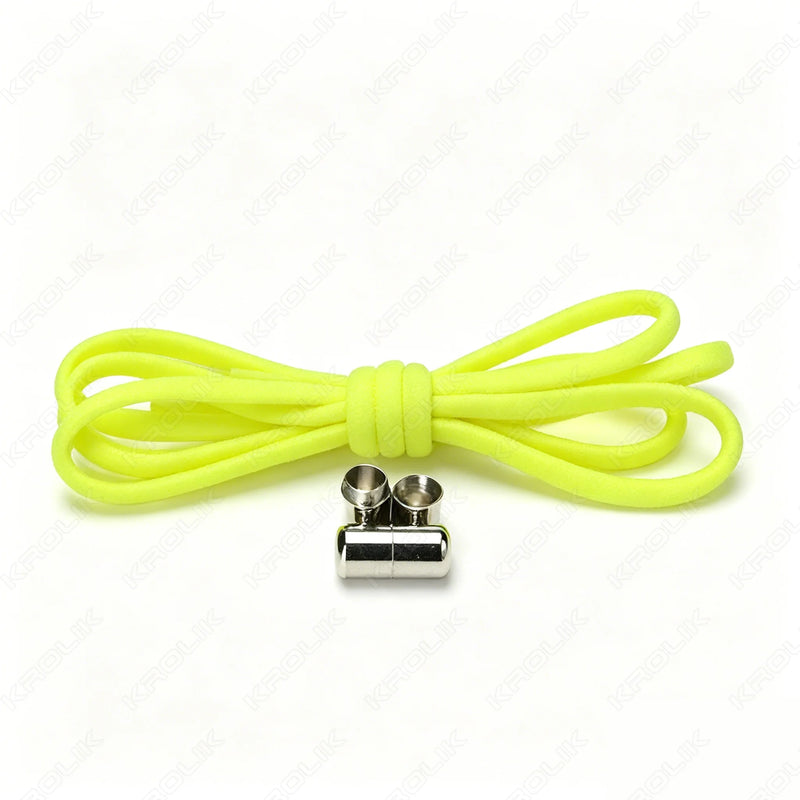 1 Pair New Elastic No Tie Shoelaces Semicircle Shoe Laces For Kids and Adult Sneakers Shoelace Quick Lazy Metal Lock Laces