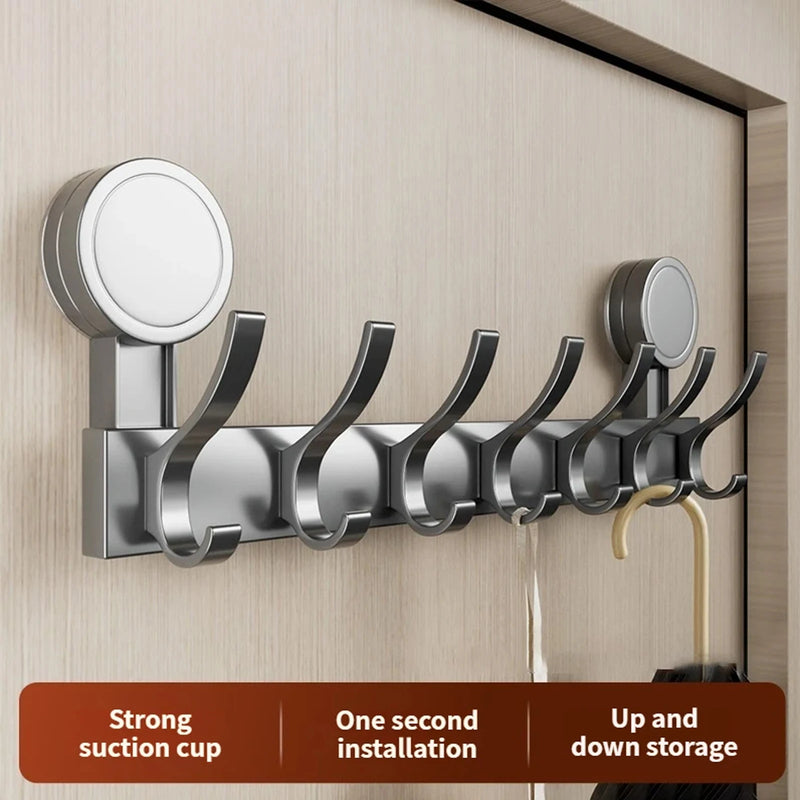 No Drill Wall Mount Door Hooks Suction Cup Robe for Kitchen Bathroom Adhesive Key - View 2 | SAMAG