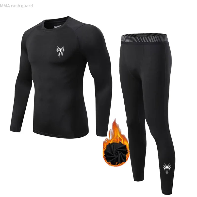 Men's Thermal underwear Base Layer Sport Winter Long Johns Leggings Thermal underwear Children Warm Sweat Suit Sportswear