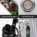 18oz Football Thermos Water Bottle Stainless Steel Insulated Cup Keeps Cold and Heat Thermal Mug Travel Vacuum Flasks
