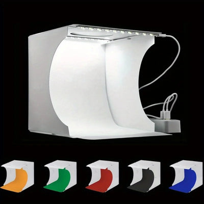 Dual LED Panels Folding Portable Photo Video Box Lighting | SAMAG