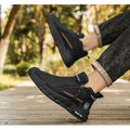 Men's High-Cut Casual Sports Shoes Anti-Slip Wear-Resistant Ankle Boots Outdoor Workwear Footwear for Comfortable Walking