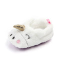 Cute Baby Girl Boy Indoor Warm Cotton Shoes Unicorn Home Slippers Spring Autumn Plush Soft Sole Non-slip Infant Prewalker Shoes