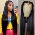 HD Lace Front Human Hair Wigs Straight 13x4 13x6 Transparent Lace Frontal Human Hair Wigs Pre Plucked HD Lace Wigs For Women