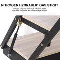 Floating Study Gas Spring Swing Mounted Convertible Wall Shelf Iron Frame With Legs Desk Kitchen Dining - View 4 | SAMAG