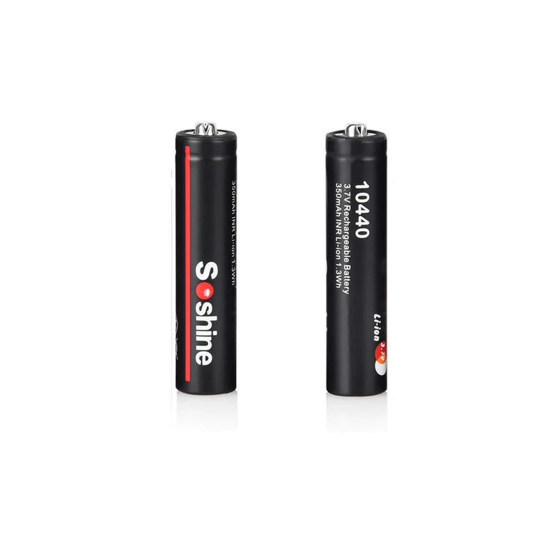 Soshine AAA 10440 350mAh Li-ion Batteries 3.7V 350mAh Rechargeable Lithium AAA Battery for Microphone Headlamp Flashlight Radio