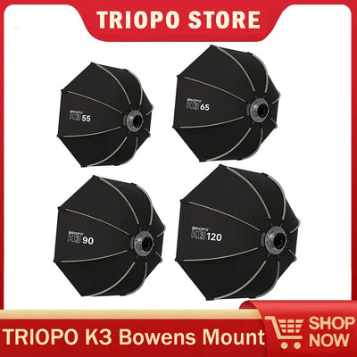 TRIOPO K3 Quick Release Foldable Octagon Softbox Bowens | SAMAG