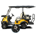 Comfortable 4 Seater Electric Golf Club Car DOT Certified Air Conditioning 48V Lithium Battery Utility Vehicle