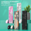 Shipadoo Gaming Wireless Keyboard and Mouse Combo Set,Computer Wireless Laptop Desktop Office PC Accessories Free Wireless Mouse