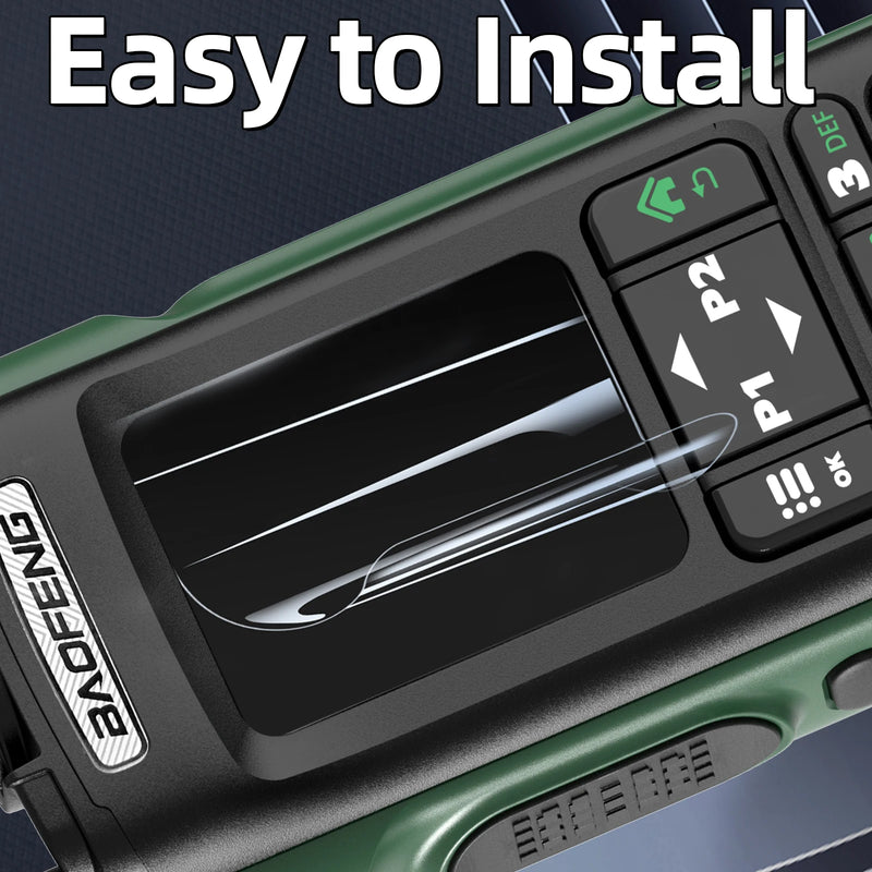 Baofeng UV-32 Walkie Talkie Screen Protector Fingerprint Proof Automatic Repair Scratch Specially Designed for UV-32 DM-32 Radio