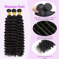 3 Pcs Brazilian Hair Bundles Loose Deep Wave Black User Friendly Bundles  For Professional Hair Weaving 32 34 36 Inch