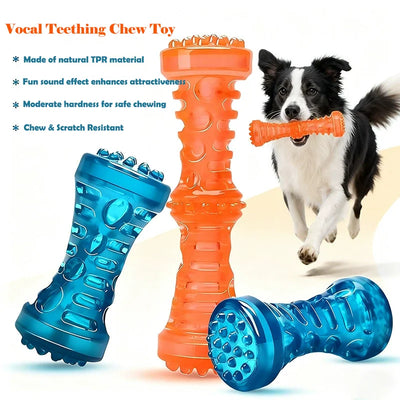 Tpr Squeaky Pet Chew Toy Durable Bite Resistant Dog Bone | SAMAG