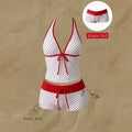 Women Bikinis Set Vintage Striped Floral Tankini Swimsuit | SAMAG
