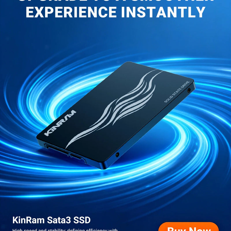 KinRam 2.5 SATA3 SSD 128GB 120GB Laptop Solid State Drive 128 GB 120 GB Hard Disk Internal High-Speed SATA 3 HDD For PC Desktop