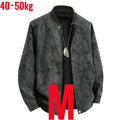 Big Size 8XL Suede Leather Jacket Men Cotton Padded Coat Motorcycle Male Oversize College Large Plus Winter Zipper Windbreaker