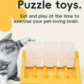 2026 New Cat Dog Pet Puzzle Feeder Snack Slow Food Dispenser Rotating Leaky Food Entertainment Toy Bite Resistant And Detachable