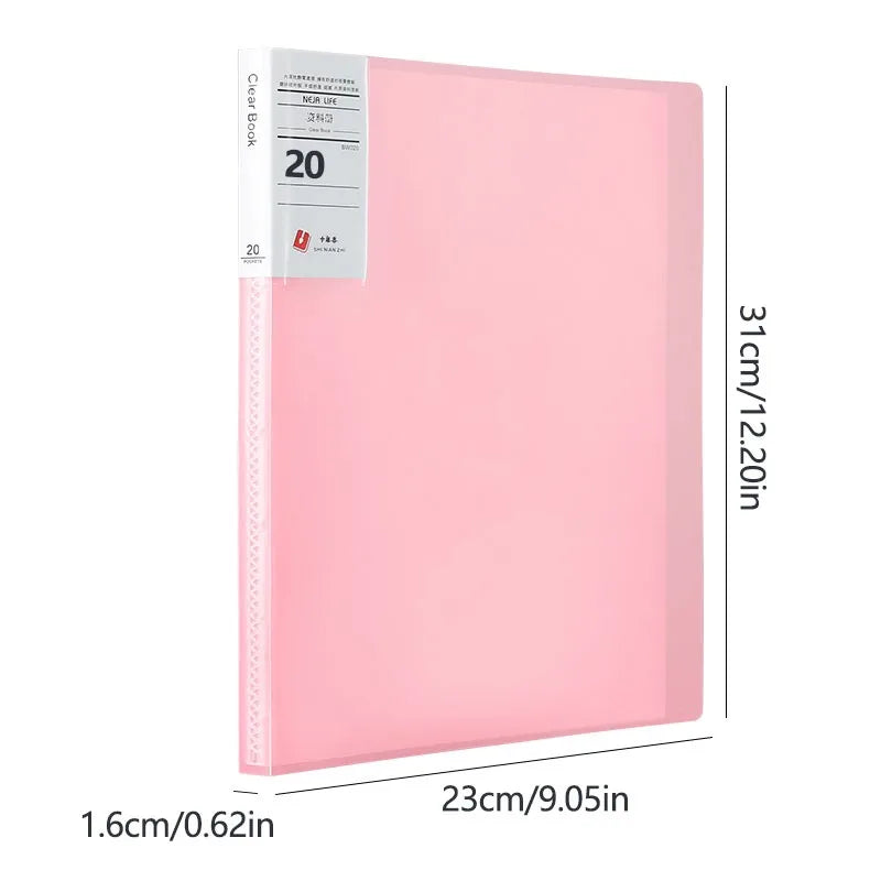 A4 Semi Transparent PP Brochure, Multiple Page Sizes To Choose From, Classified Insert Folder, Conference Document Organization,