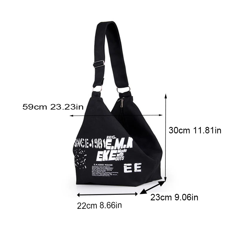 Casual Letter Design,Canvas Bag For Women ,Large Capacity Hobo Bags, Fashion Shoulder Bag ,Shopping Girls Handbags and Totes  bo
