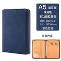 New A5 Binder with Phone stand,PU Leather Portfolio Budget Binder Cover,6 Rings Refillable Notebook Planner Cover with Zipper