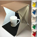 Portable LED Photo Studio Light Box Foldable Photography LED Photo Studio Tent USB Mini Light Box With 2/4/6 Color Backdrop