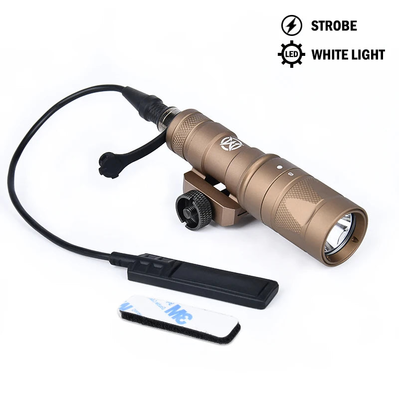 Strobe Flashlight Surefir SF M300 M300W Scout Light WADSN Tactical Torch M600 M600W LED White Lamp Hunting Camping Airsoft X300