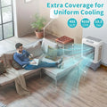 Portable Swamp Cooler w/Wheels, 4118 CFM Evaporative Air Cooler w/ 13.2 Gallon Water Tank, 3-in-1 Cooling Fan with, Customized