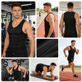 1PCS Zipper Sauna Tank Top for Men, Hot Neoprene Waist Trainer Vest, Sweat Slimming Corset Body Shaper for Workout Exercise