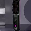 Women's Wireless Portable Hair Straightener, USB Rechargeable Negative Ion Hot Air Straightening Brush, Effectively Smooths Frizz, Makes Hair Shiny And Soft, Anti-Scald Design, 3 Temperature Settings, 30 Seconds Fast Heating,